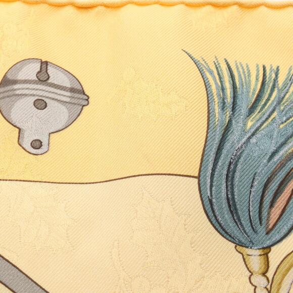 HERMES Authentic Yellow Silk Scarf - Picture 4 of 4